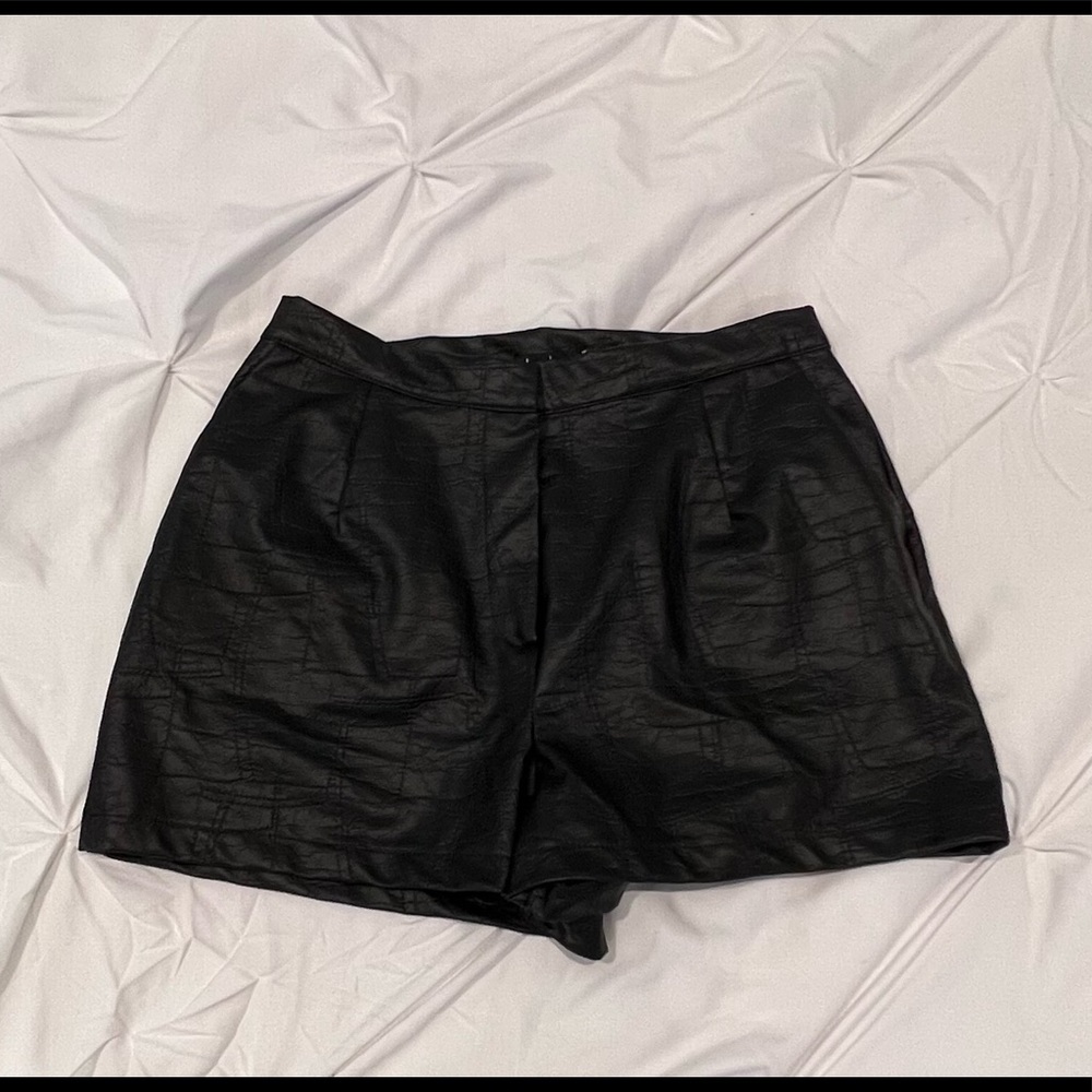 Brand new Leather shorts from Boohoo